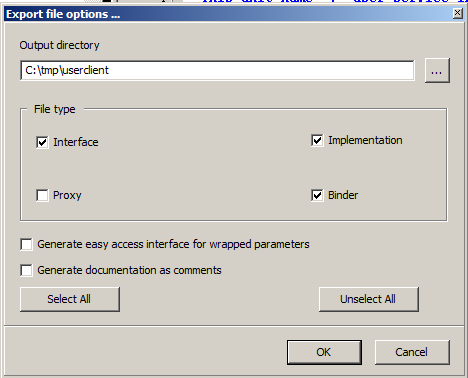 Web Services Toolkit Type library editor, exporting to pascal files.