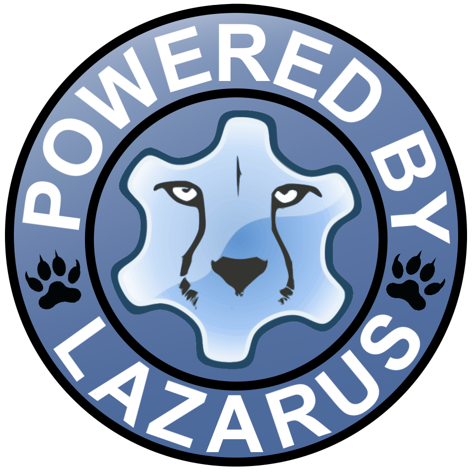 Bannière "Propulsé par Lazarus" (version alternative)